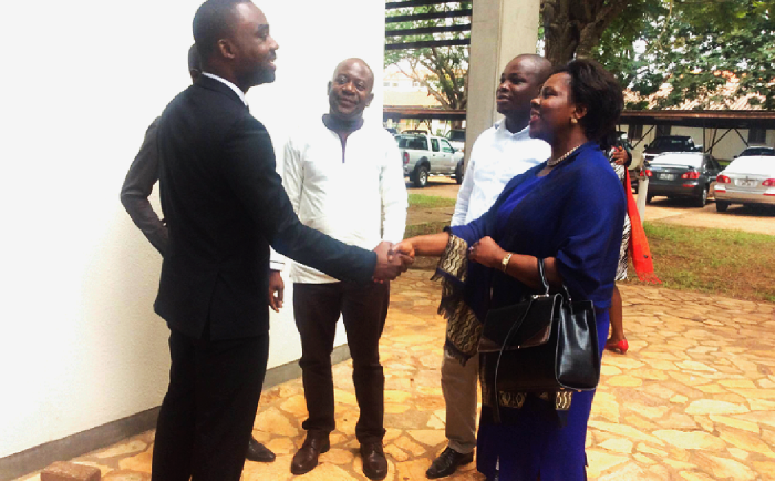 Mrs Edith Ofwona Adera (right) interacting with the Director of RIPS, Prof. Samuel N.A. Cudjoe (third right) and some participants in the workshop. Picture: SETH J. BOKPE Mrs Edith Ofwona Adera (right) interacting with the Director of RIPS, Prof. Samuel N.A. Cudjoe (third right) and some participants in the workshop. Picture: SETH J. BOKPE